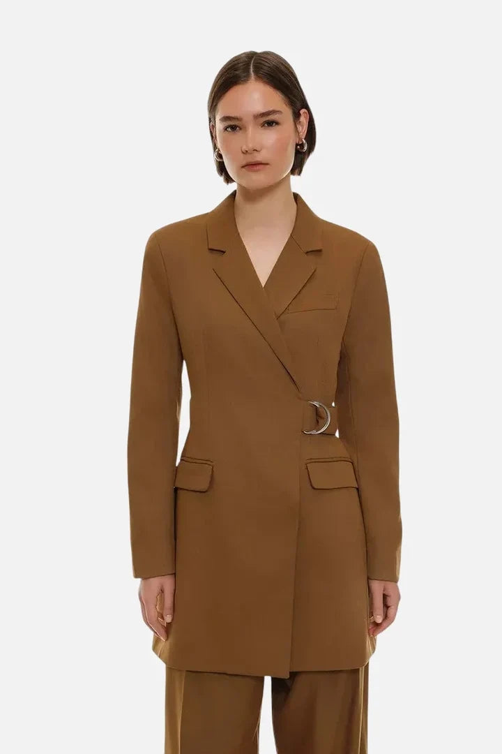 Belted blazer dress