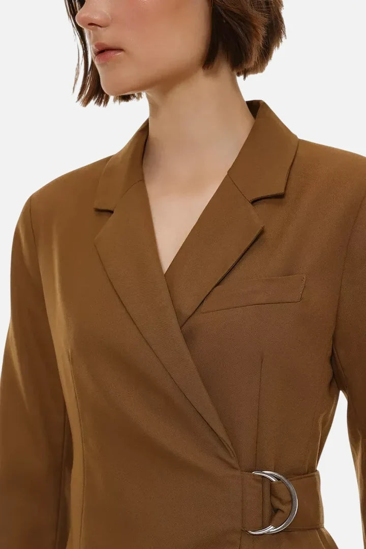 Belted blazer dress