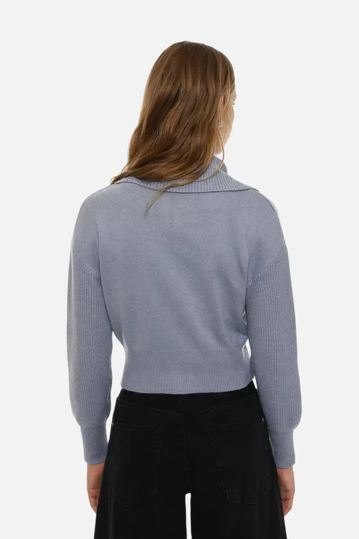 Zip neck jumper